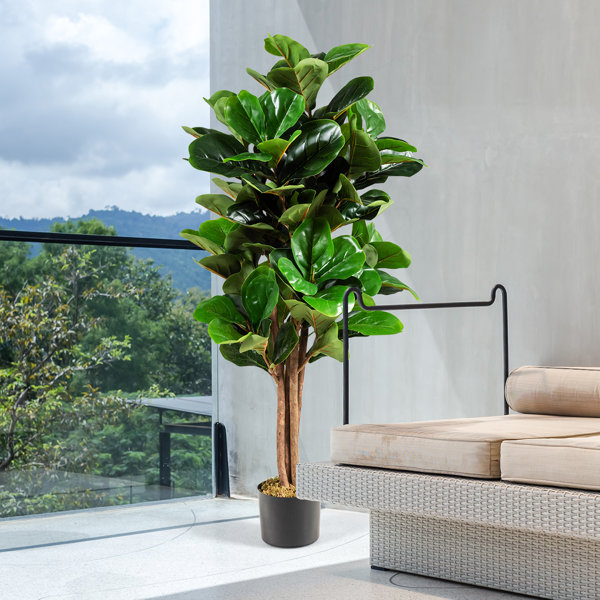 The Seasonal Aisle 120cm Faux Moss Tree in Pot Wayfair.co.uk